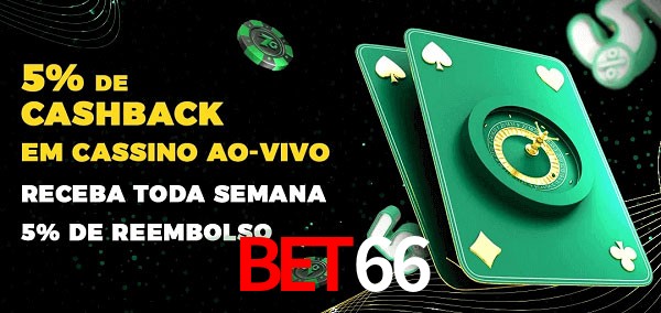 Promoções do cassino ao Vivo bet66